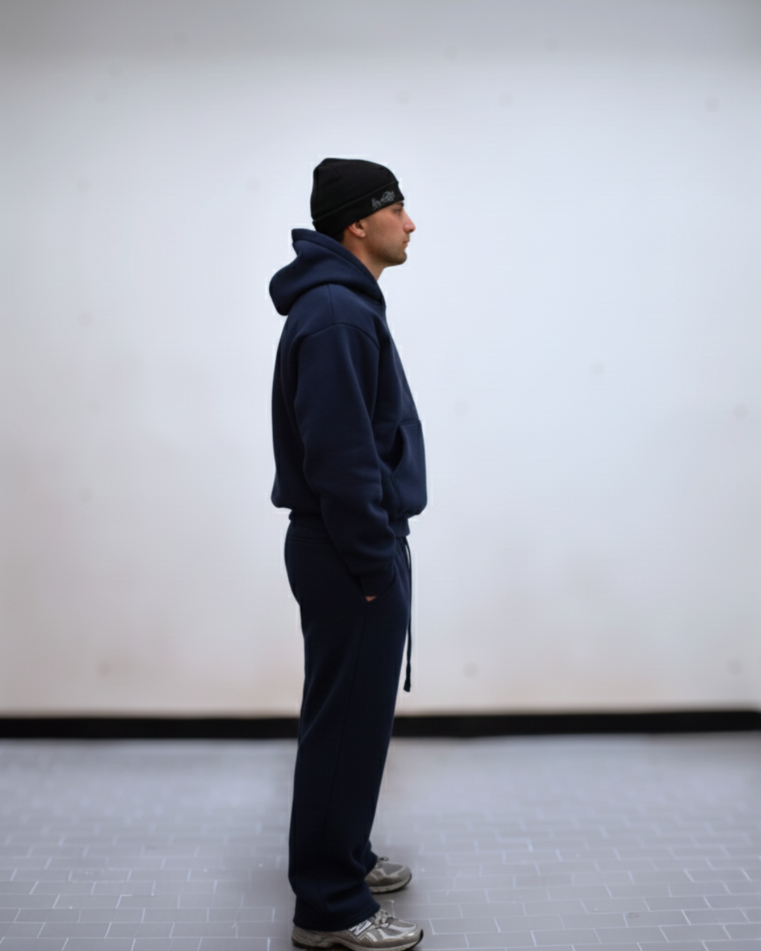 Coordinato Tuta Chill Boxy Fit Blu Scuro