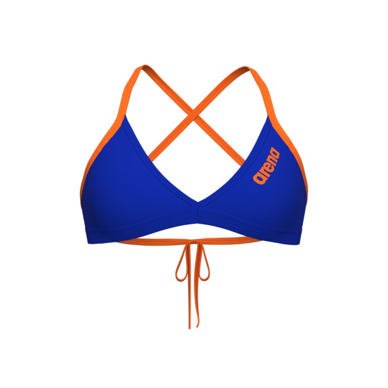 Top Bikini Donna Arena Team Tie Back Solid — attrezzatura nuoto Genova