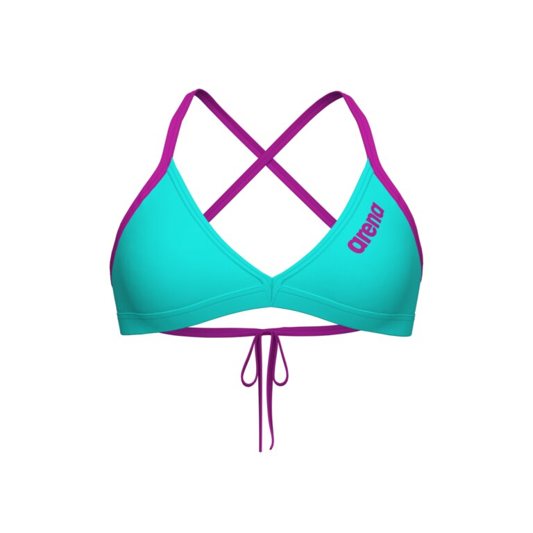 Top Bikini Donna Arena Team Tie Back Solid — attrezzatura nuoto Genova