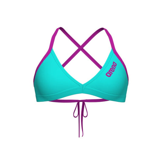 Top Bikini Donna Arena Team Tie Back Solid — attrezzatura nuoto Genova