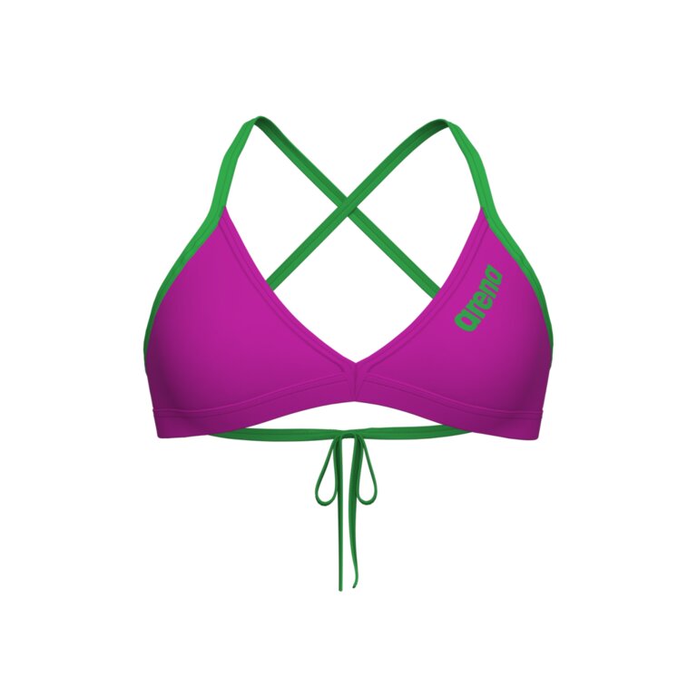 Top Bikini Donna Arena Team Tie Back Solid — attrezzatura nuoto Genova