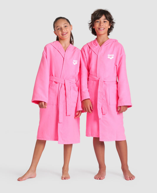 Arena Zeal Jr Robe Shocking Pink-White