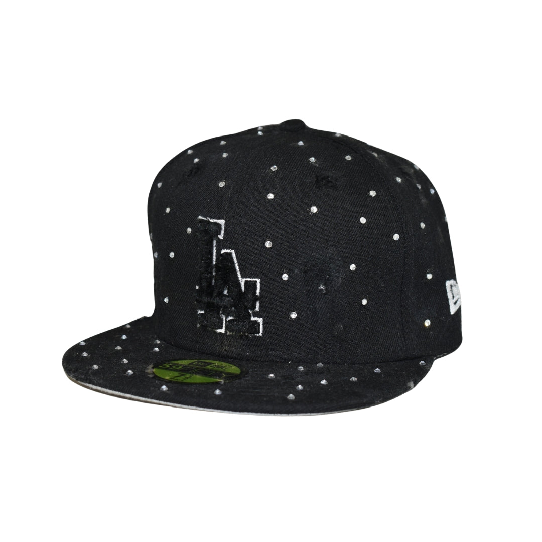 CUSTOM - LA Dodgers 'Midnight Sparkle' Strass Neri - Glitter