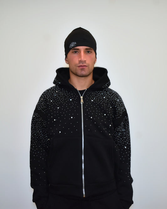 Felpa Brillantinata Boxy Fit