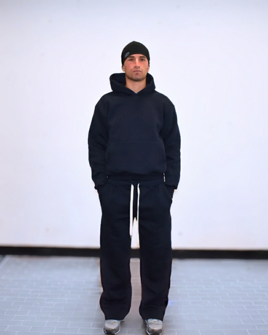 Coordinato Tuta Chill Boxy Fit Blu Scuro