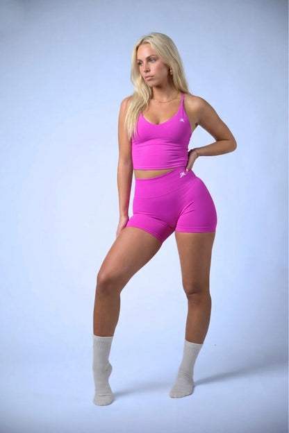 NEW Shorts JK Woman Gym - Lilla Fluo