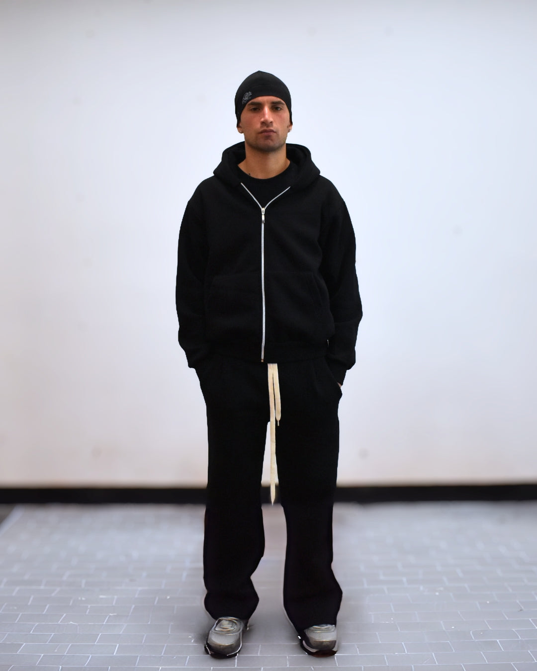 Coordinato Zip Felpa & Tuta Nero