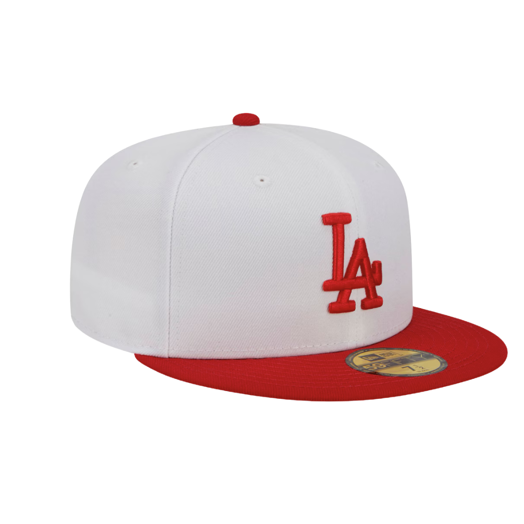 Cappellino New Era 59FIFTY Los Angeles – White and Red