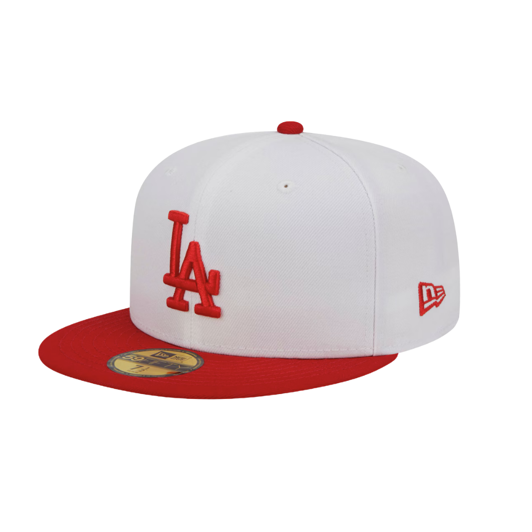 Cappellino New Era 59FIFTY Los Angeles – White and Red