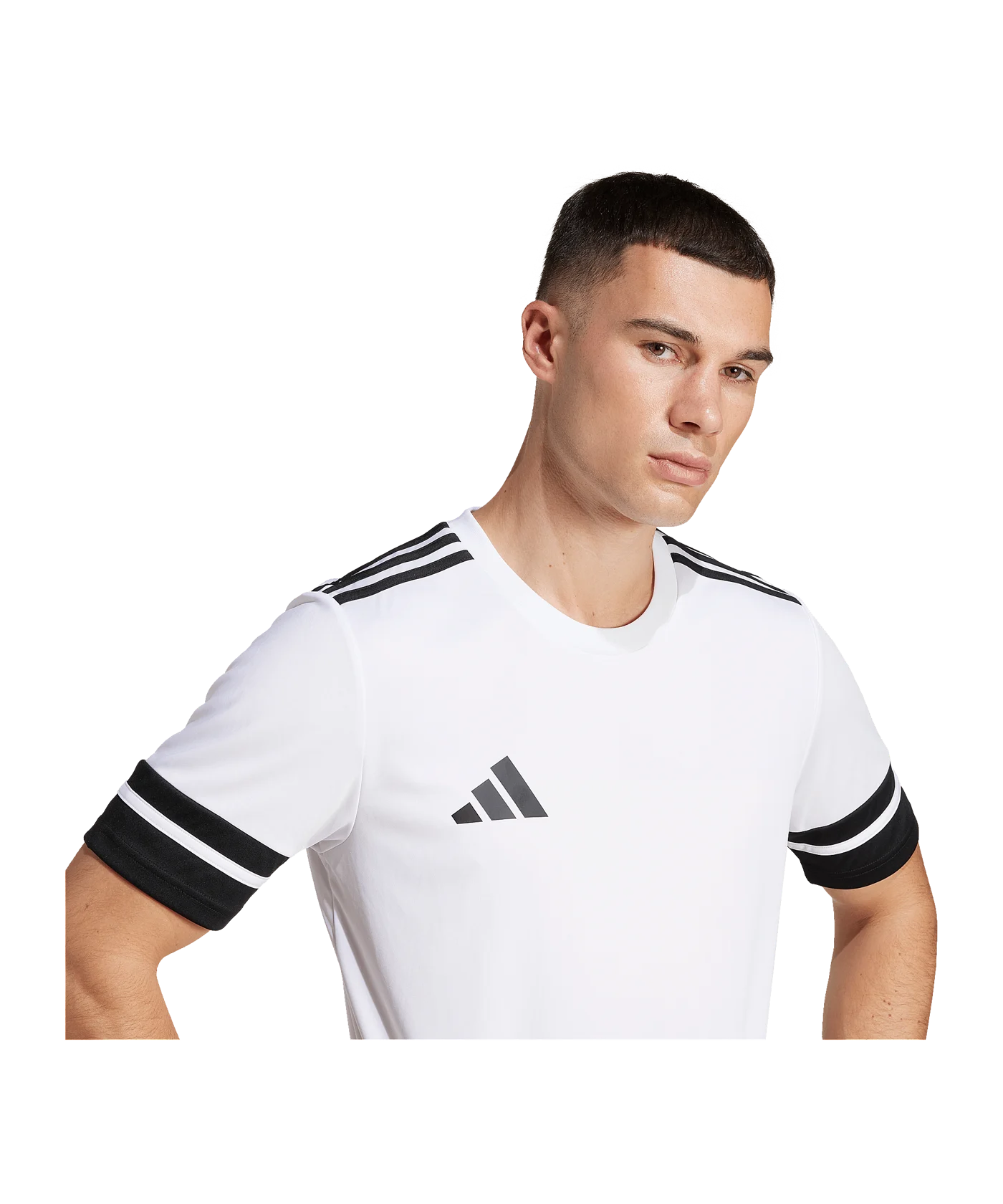 T Shirt Adidas Bianca — vista laterale — abbigliamento Adidas | JK Sport Genova