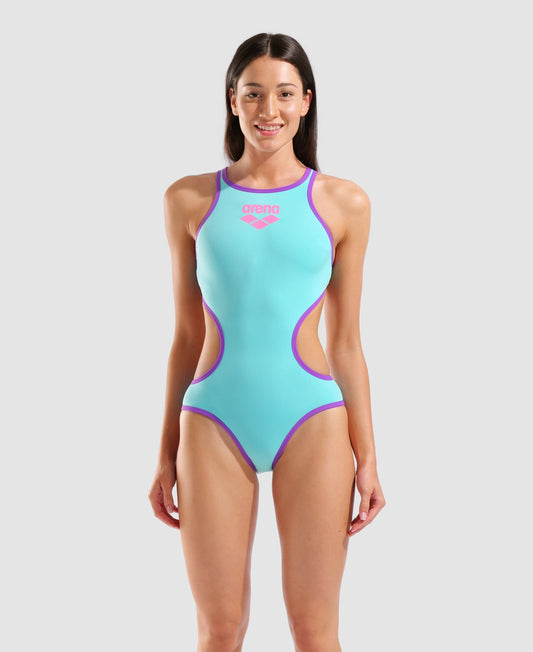 Arena One Biglogo One Piece Water-Purple