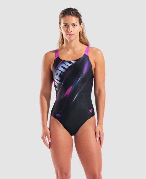 Costume Intero Donna Arena Placement Swim Pro Back